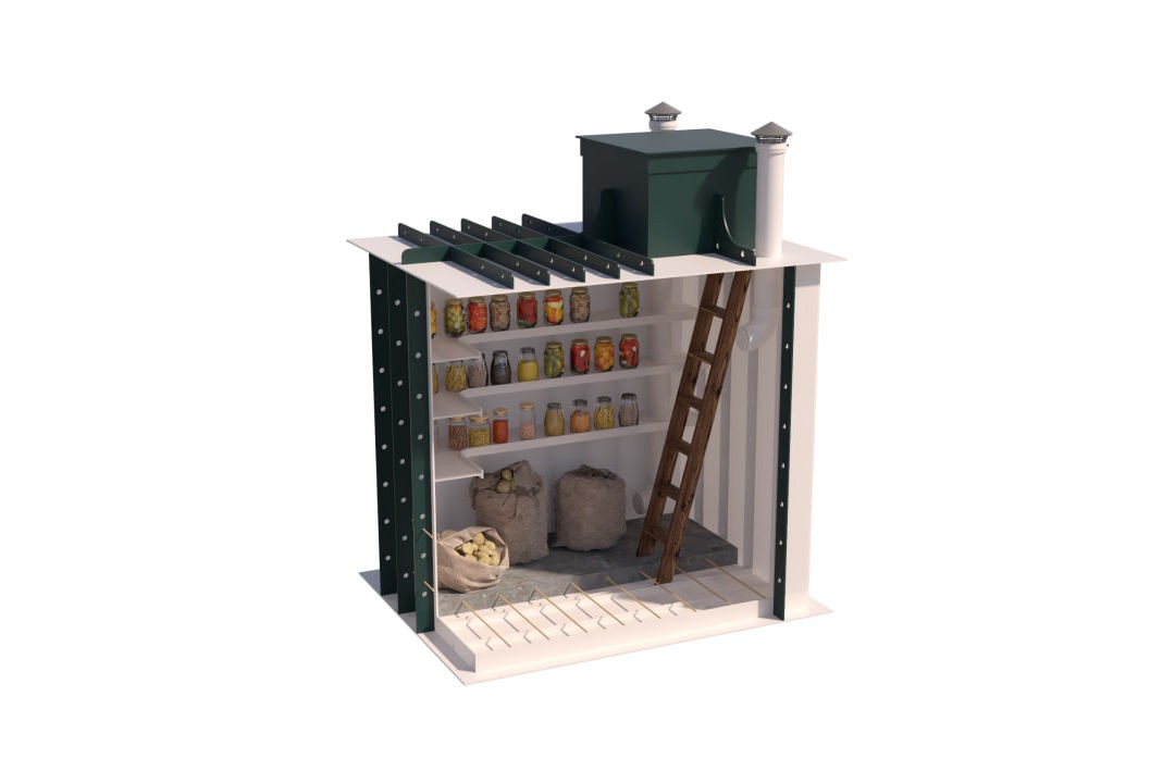 Погреб пластиковый прямоугольный ПЭ "Хранитель 18 M"